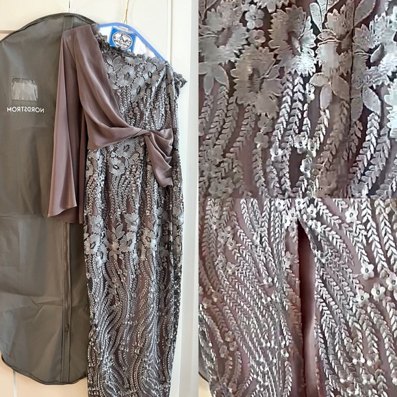 JS Collections like new Nordstrom Amari One-Shoulder Evening Gown JS COLLECTIONS - Picture 16 of 17